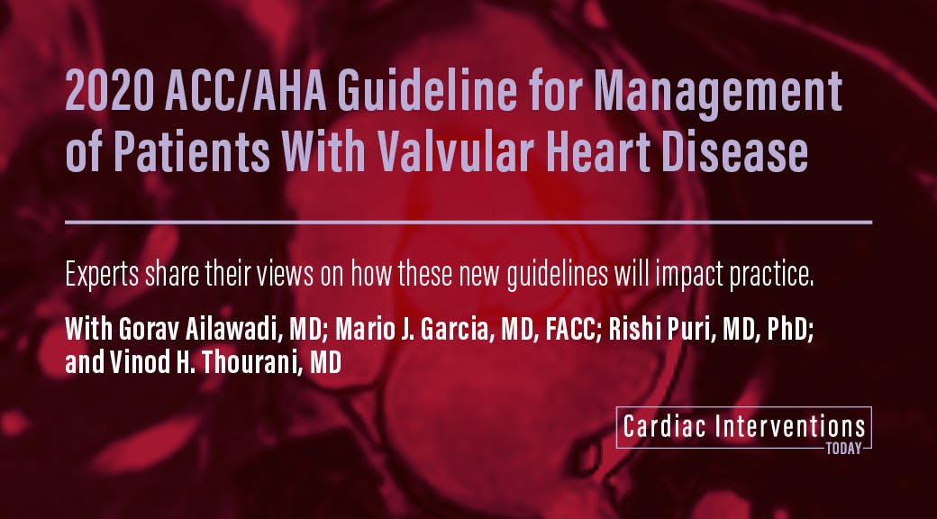 2020 Acc Aha Guideline For Management Of Patients With Valvular Heart